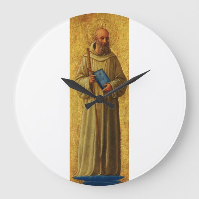 Saint Romuald, der Gründer der Camaldolese Große Wanduhr (Vorderseite)