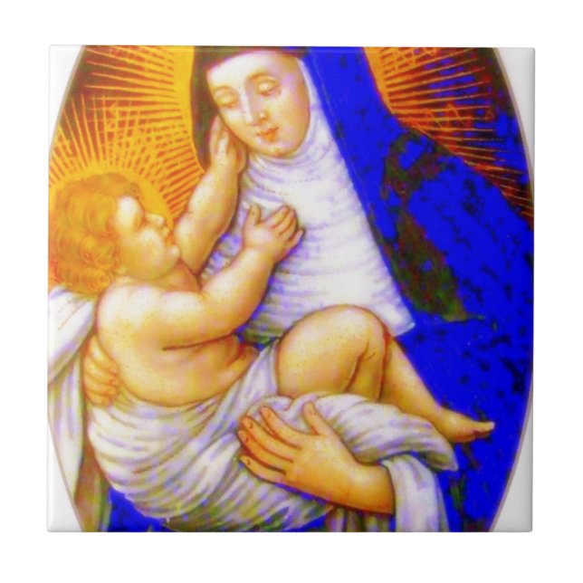 SAINT ROSE OF LIMA FLIESE (Vorderseite)