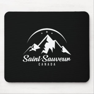 Saint-Sauveur Canada Ski Resort Skifahren Snowboar Mousepad