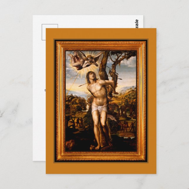 SAINT SEBASTIAN  POSTKARTE (Vorne/Hinten)