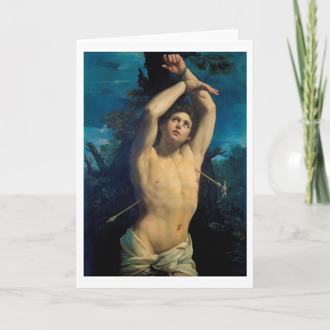 Saint Sebastian (St. Sebastian), Guido Reni Karte (Vorderseite)