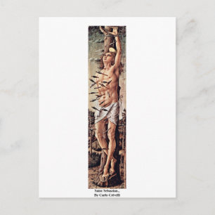 Saint Sebastian, von Carlo Crivelli Postkarte