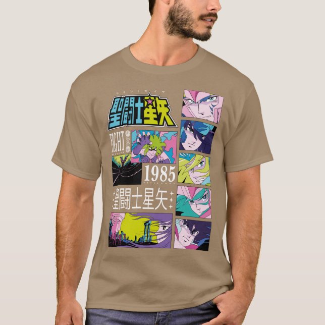 Saint Seiya Mädchen Retro T-Shirt (Vorderseite)