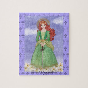 Saint St. Dymphna Jigsaw Puzzle Geschenk