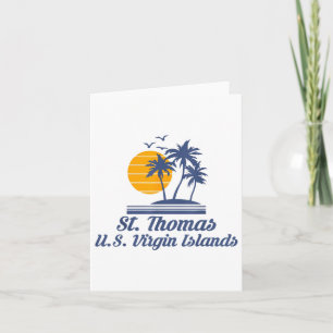 Saint St Thomas Us Jungfrau Islands Beach Caribbea Karte