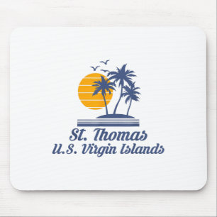 Saint St Thomas Us Jungfrau Islands Beach Caribbea Mousepad