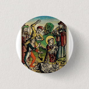 Saint Stephen Protomartyr First Martyr Button