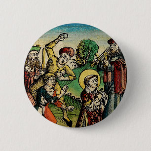 Saint Stephen Protomartyr First Martyr Button