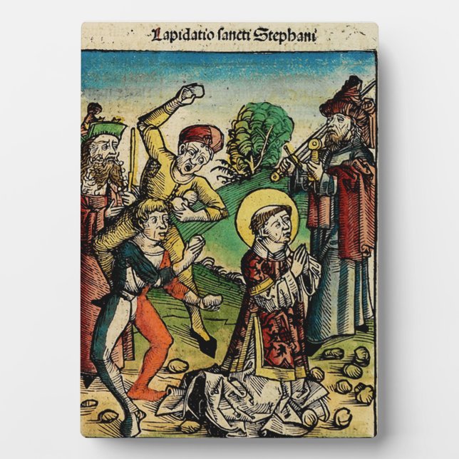 Saint Stephen Protomartyr First Martyr Fotoplatte (Vorderseite)