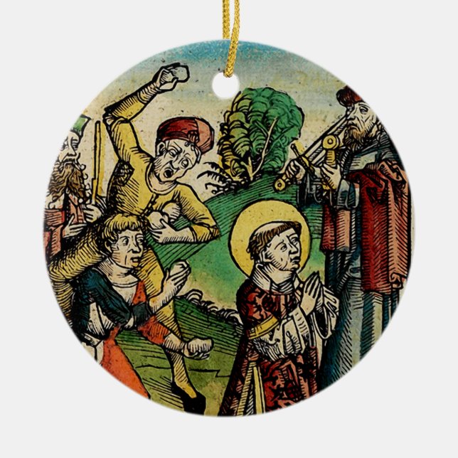Saint Stephen Protomartyr First Martyr Keramik Ornament (Vorne)