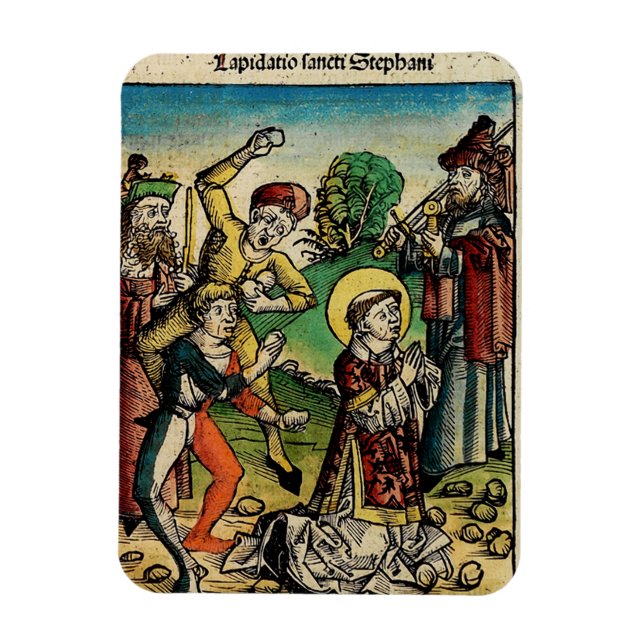 Saint Stephen Protomartyr First Martyr Magnet (Vertikal)