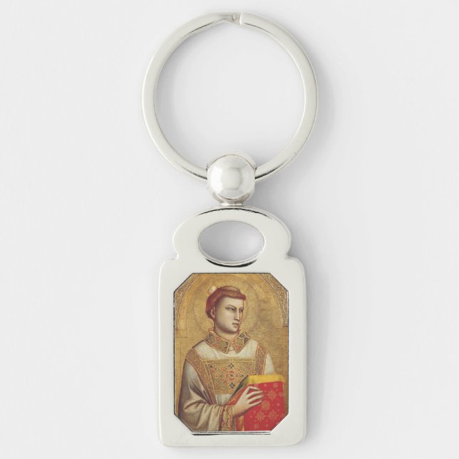 Saint Stephen von Giotto Schlüsselanhänger (Vorderseite)