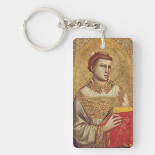 Saint Stephen von Giotto Schlüsselanhänger (Vorderseite)