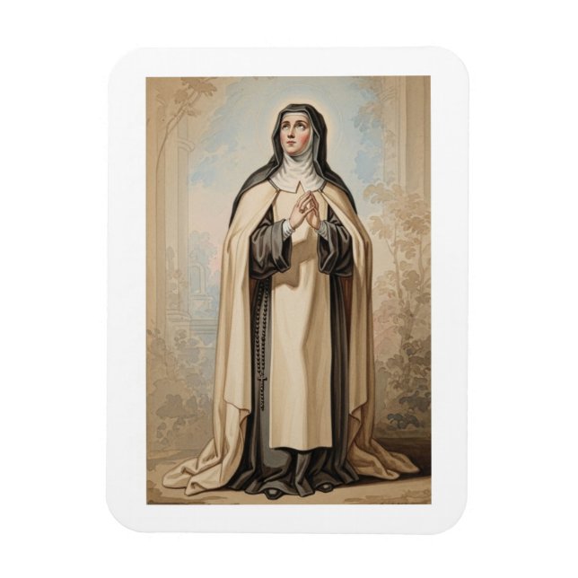 Saint Teresa of Avila, Catholic Saint Art Magnet (Vertikal)