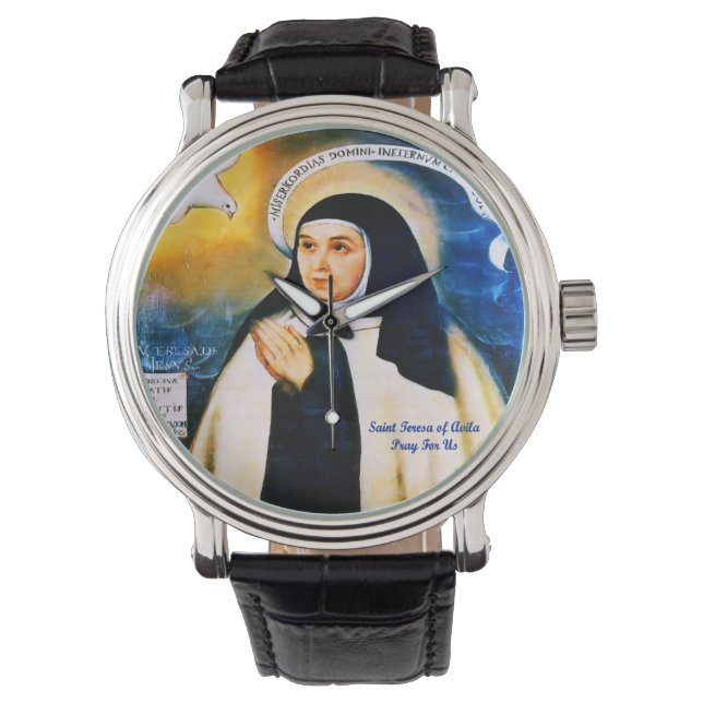 Saint Teresa von Avila Armbanduhr (Vorderseite)
