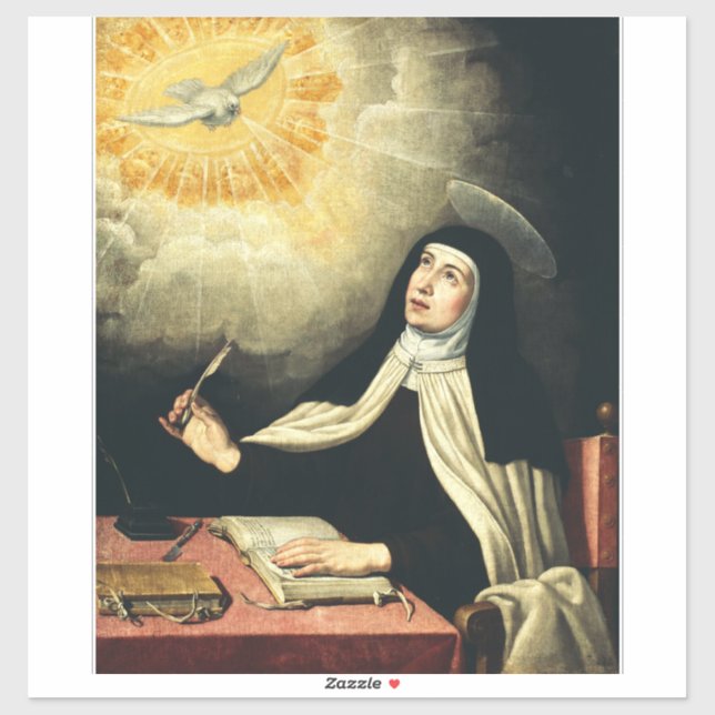 Saint Teresa von Avila Aufkleber (Blatt)