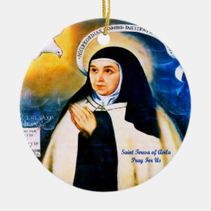 Saint Teresa von Avila Keramik Ornament