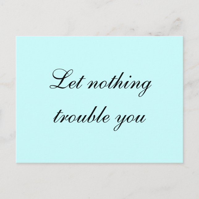 Saint Teresa Zitat Postkarte (Vorderseite)