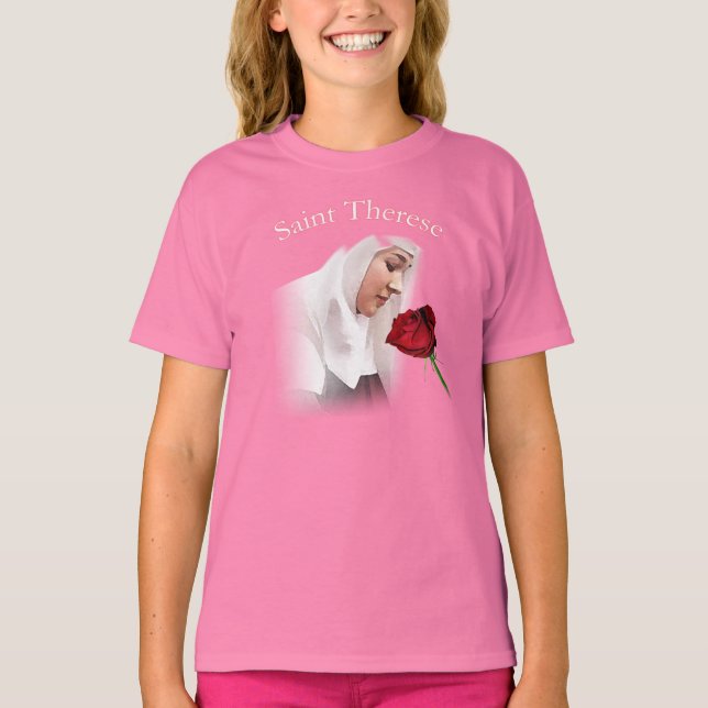 Saint Therese Girls T-Shirt (Vorderseite)