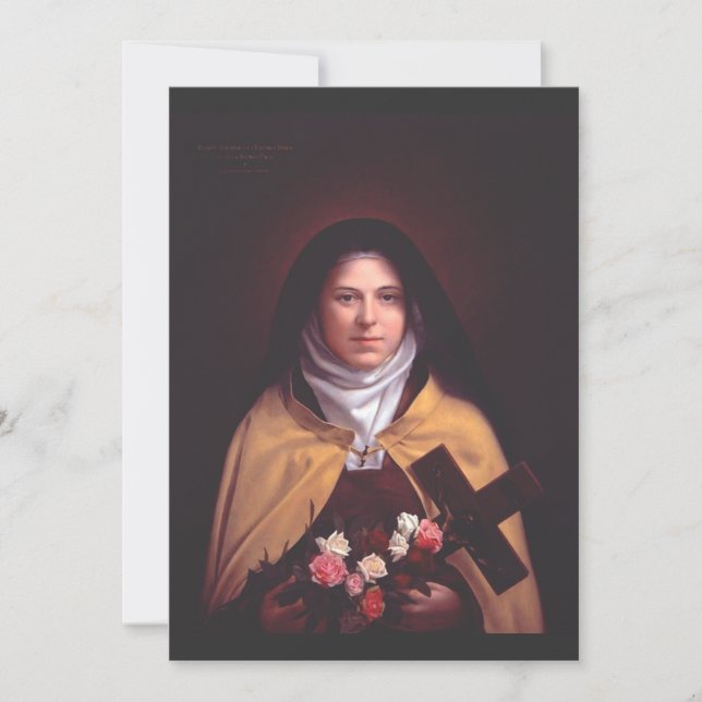 Saint Therese of Lisieux Einladung (Vorderseite)