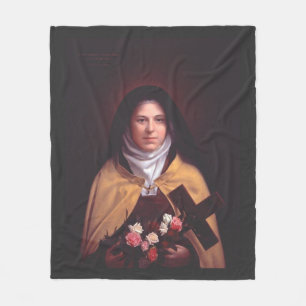 Saint Therese of Lisieux Fleecedecke