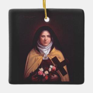 Saint Therese of Lisieux Keramikornament