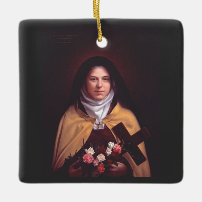 Saint Therese of Lisieux Keramikornament (Vorderseite)
