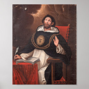 Saint Thomas Aquinas By Luis Munoz Lafuente Poster