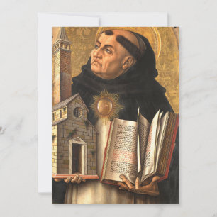 Saint Thomas Aquinas Feiertagskarte