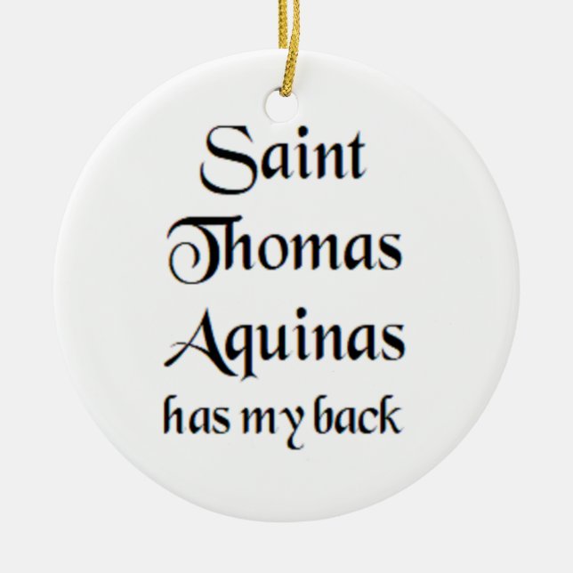 saint thomas aquinas keramik ornament (Vorne)