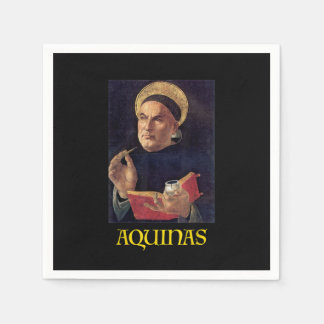 Saint Thomas Aquinas Malerei katholisch Serviette