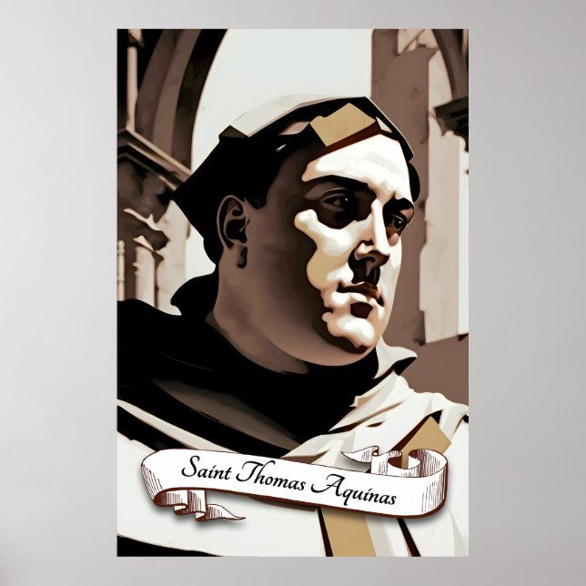 Saint Thomas Aquinas Poster (Vorne)