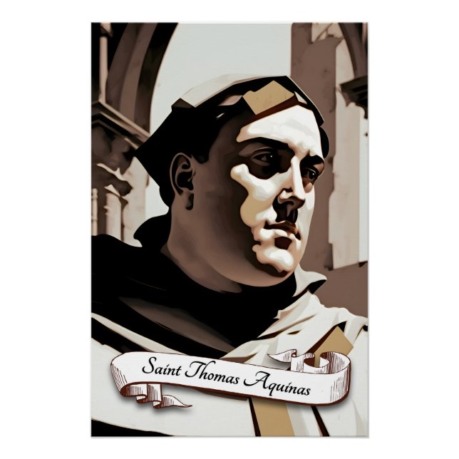 Saint Thomas Aquinas Poster (Vorderseite)