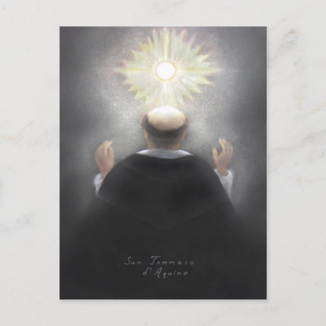 Saint Thomas Aquinas Postkarte (Vorderseite)