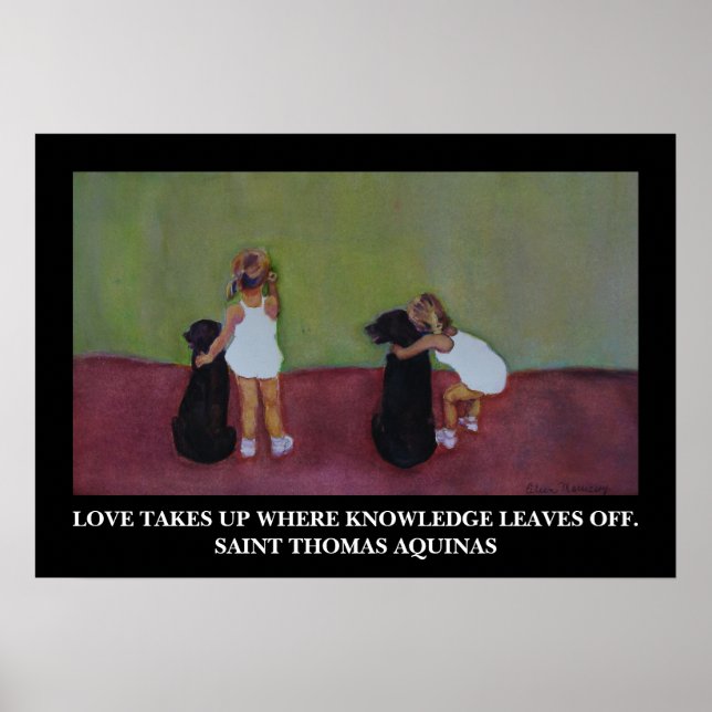 Saint Thomas Aquinas Zitat - Poster (Vorne)
