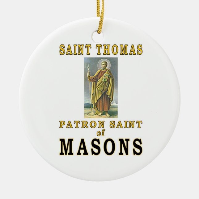 SAINT THOMAS KERAMIK ORNAMENT (Vorne)