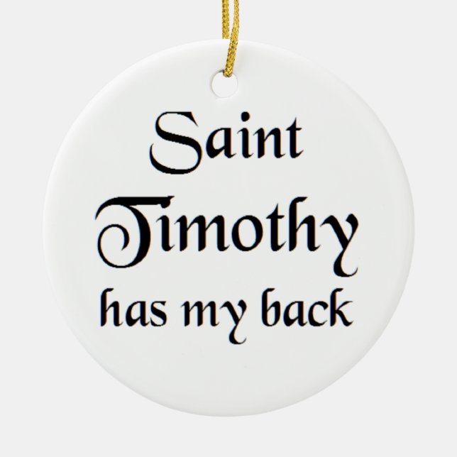 saint timothy coffee mug keramik ornament (Vorne)