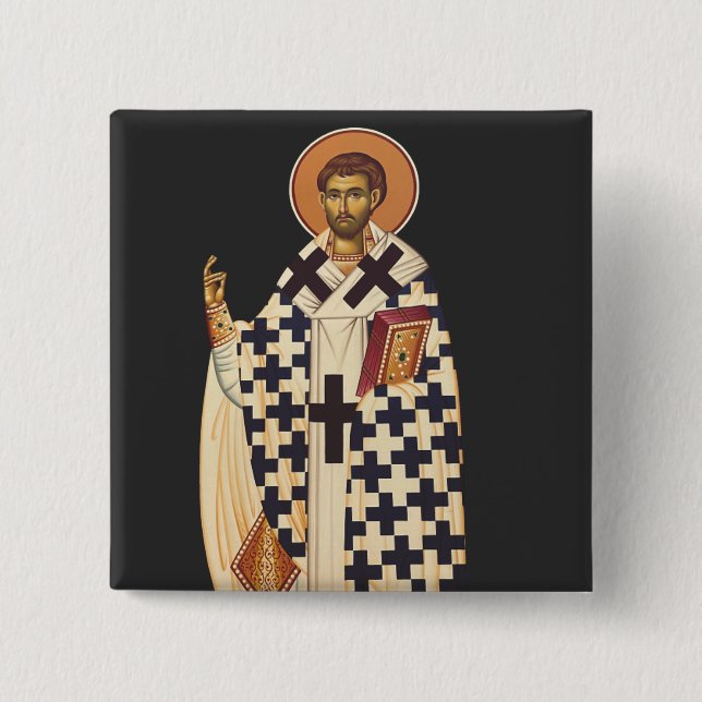 Saint Timothy der erste Christliche Bischof von Ep Button (Vorderseite)