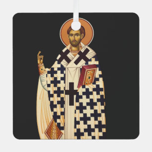 Saint Timothy der erste Christliche Bischof von Ep Ornament Aus Metall