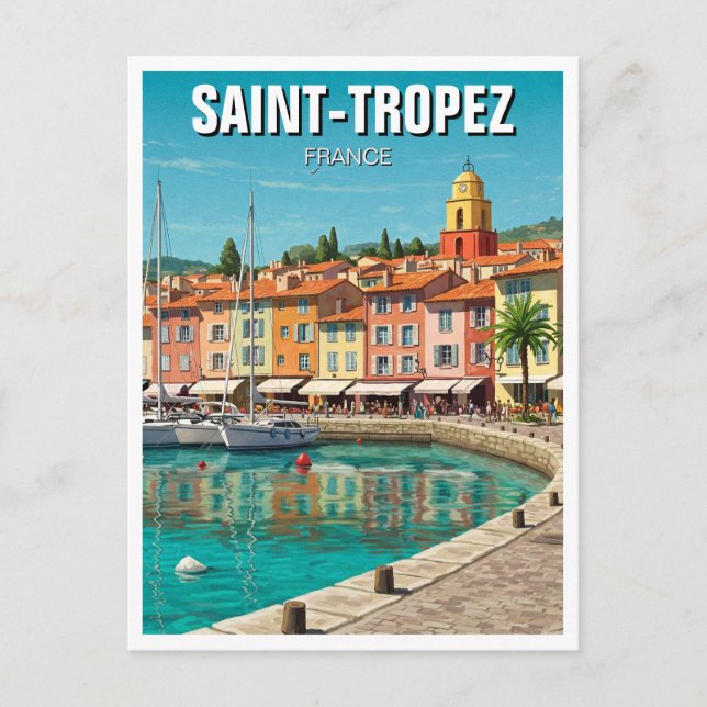Saint-Tropez Frankreich Reisen Postkarte (Vorderseite)
