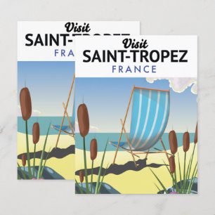 Saint-Tropez Frankreich Reiseplakat 