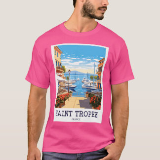 Saint Tropez - Frankreich Travel Print - Tp012 T-Shirt