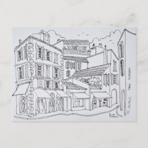 Saint-Tropez Shopping   Französische Riviera, Fran Postkarte