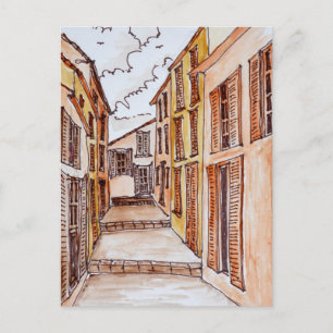 Saint-Tropez Straßen Französische Riviera, Frank Postkarte