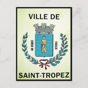 Saint-Tropez-Zeichen von ville Postkarte