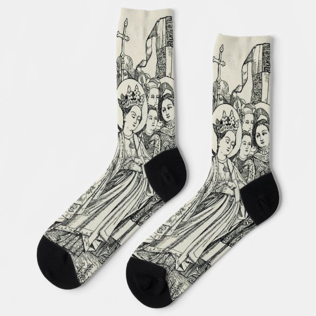 Saint Ursula virgin and martyr Socken (Linkes Detail)