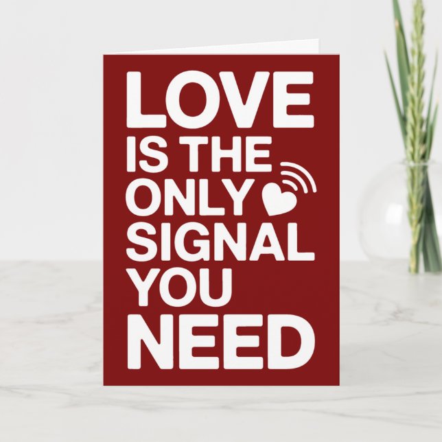 Saint-Valentin QR Code vidéo amour Karte (Vorderseite)