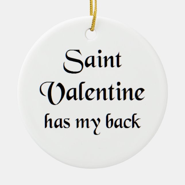 saint valentine coffee mug keramik ornament (Vorne)