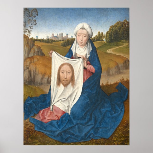 Saint Veronica - Hans Memling Fine Art Poster (Vorne)