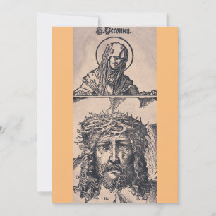 Saint Veronica mit dem Vernicle von Hans Burgmair Feiertagskarte